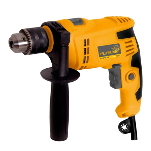 TALADRO PERCUTOR FURIUS DRILL 1/2 550W V.V.R 3300 RPM