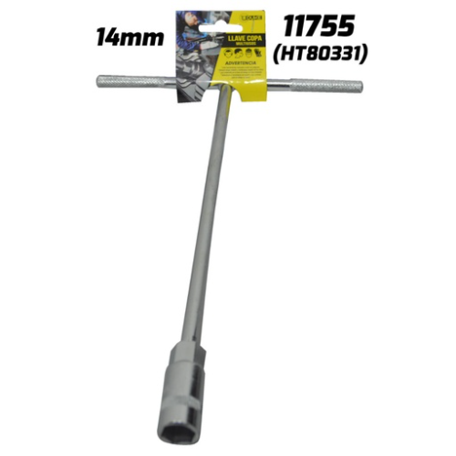 LLAVE COPA EN T CON CUADRANTE UDUKE 14 MM