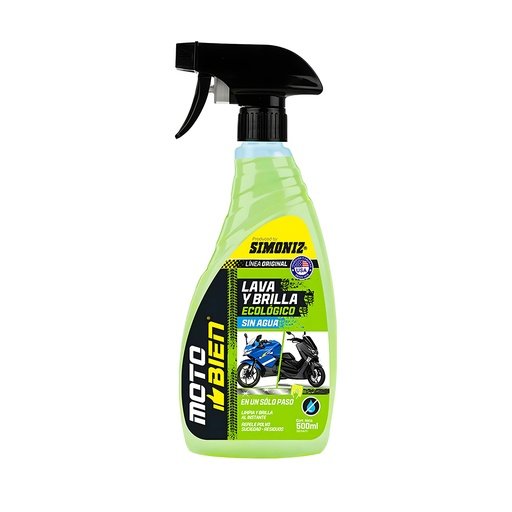 LAVA Y BRILLA ECOLOGICO SIN AGUA MOTO BIEN 500ML SIMONIZ