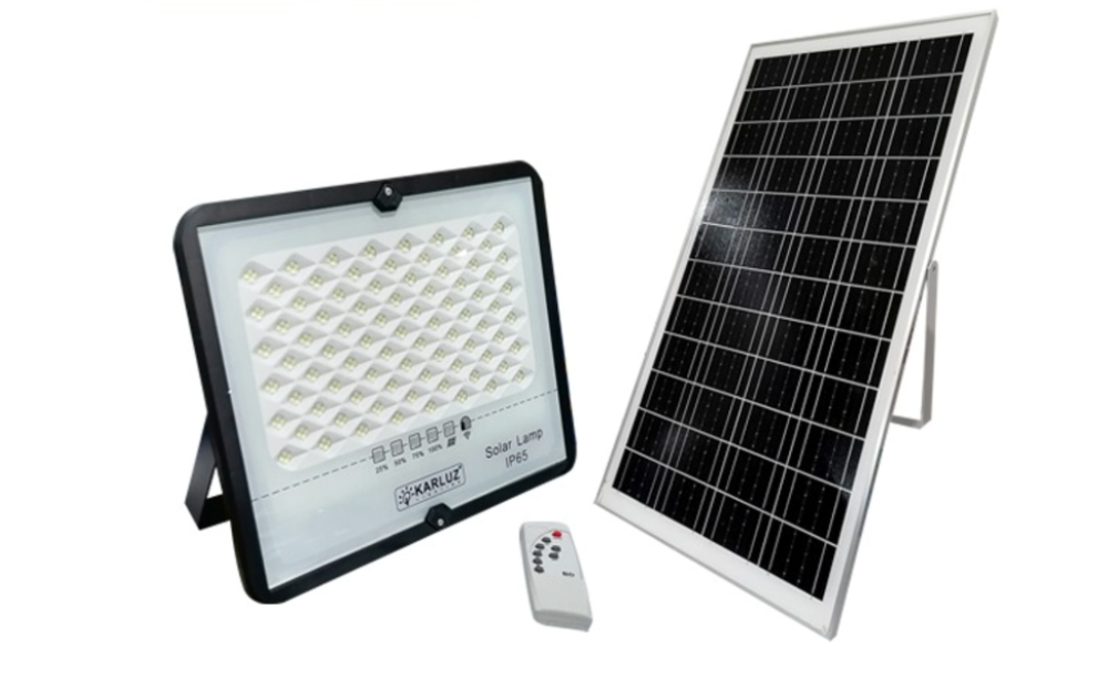 REFLECTOR LED 200W LUZ DIA SOLAR PRO + PANEL SOLAR (IP65) 3.2V 20000mHA (6500K)