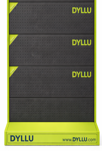 MATERIAL PUBLICITARIO (EXHIBIDOR DYLLU KIT COMPLETO DE 135CM) (135X95X38)