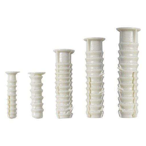 CHAZO PLASTICO ESTRIADO 1/4 X 1000
