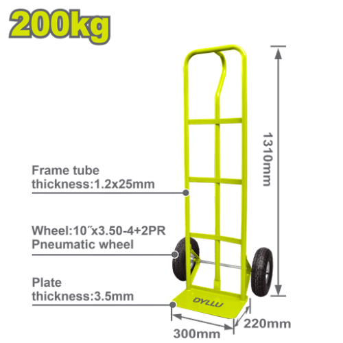 CARRETILLA CAP 200KG LLANTA + NEUMATICO DYLLU