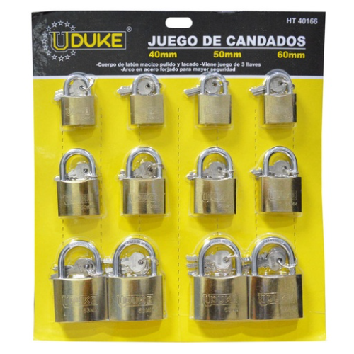 CANDADO CARTON CASTOR DORADO 40-50-60 (HT40166)