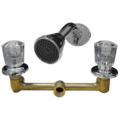 LINEA GRIVAL MEZCLADOR 8 PUL + DUCHA REGADERA POMO BRIZA