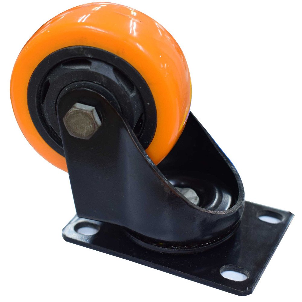 RODACHINES 3 PLANO NARANJA PESA GIRATORIO 75MM 100KG (INDIVIDUAL)