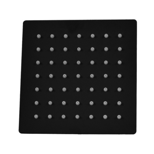 DUCHA REGADERA UDUKE NEGRA ACERO INOXIDABLE 6 CUADRADA