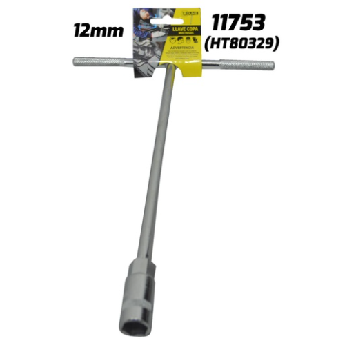 LLAVE COPA EN T CON CUADRANTE UDUKE 12 MM