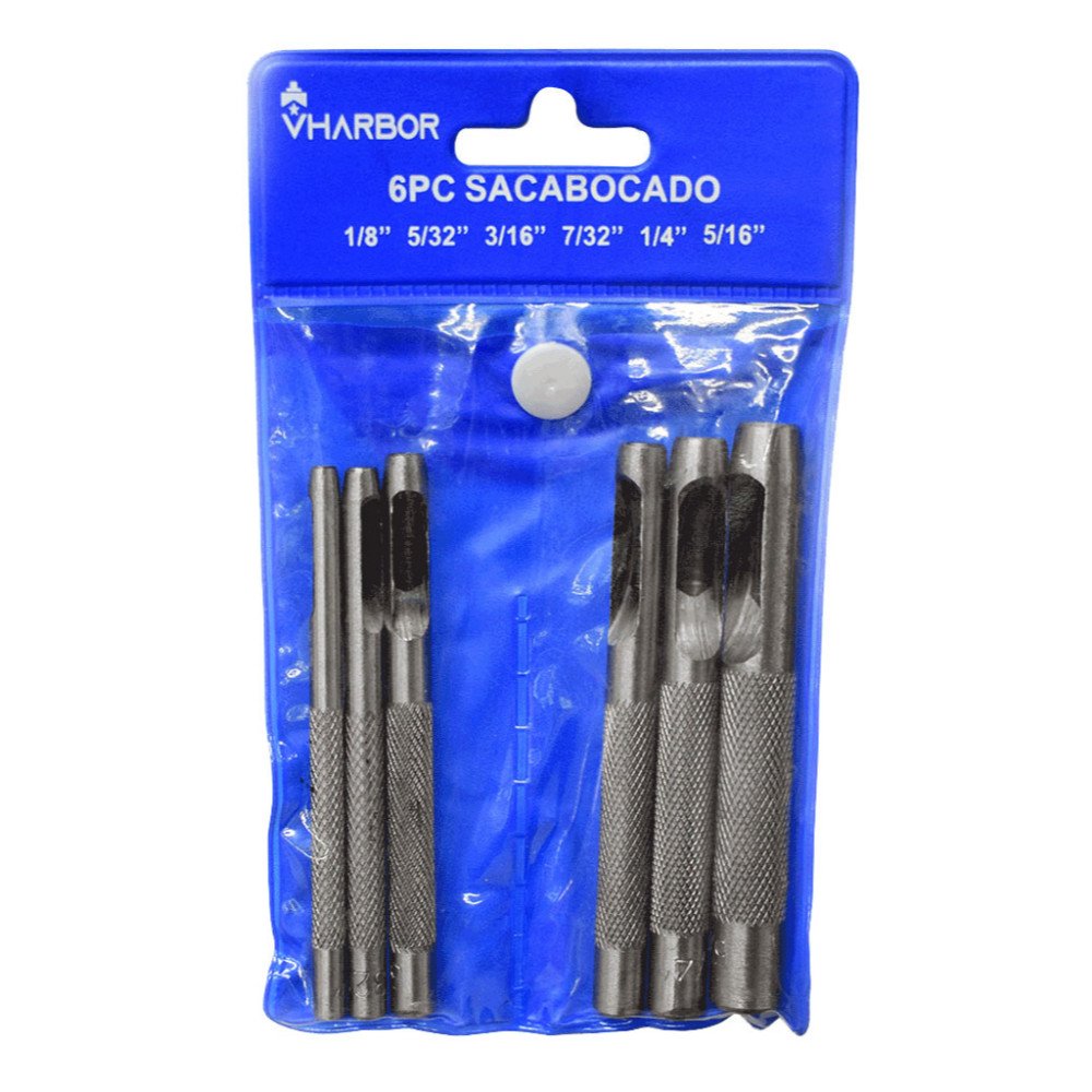 SACABOCADO X 6PCS 1/8-5/16 VHARBOR