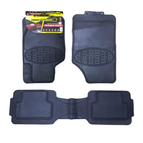 TAPETE PARA AUTO PVC UNIVERSAL TKC T/PESADO X3 NEGRO
