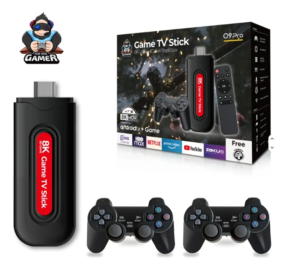 Game Tv Stick 8k Q9 10.000 Juegos