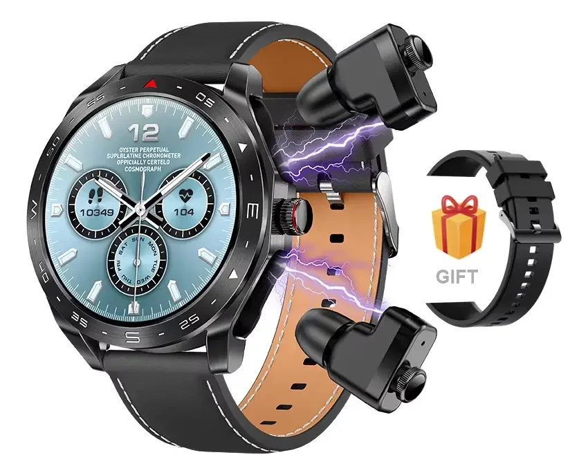 Reloj Smartwach Con Audifonos T95 Negro