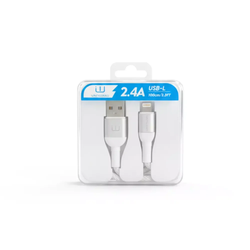 Cable De Datos Premium iPhone Mallado 2.4A - VANWARD