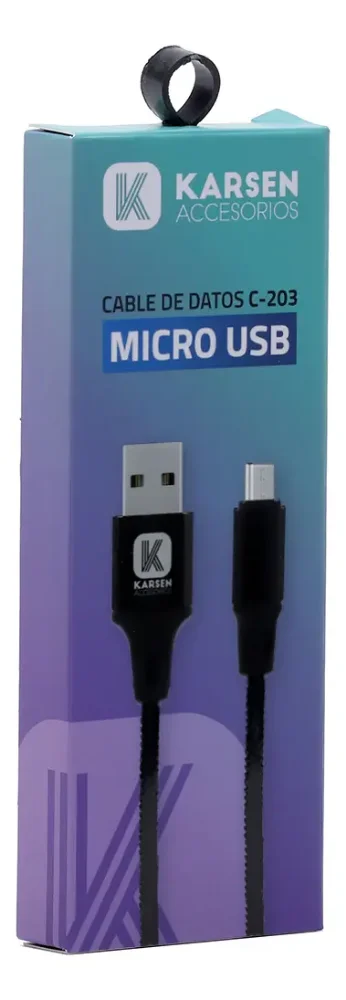 Cable Karsen C-203 Usb A Micro Usb Gris