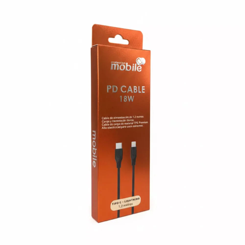 Cable de Datos Tipo C a IPhone 18w 1.2mt Protection Blanco