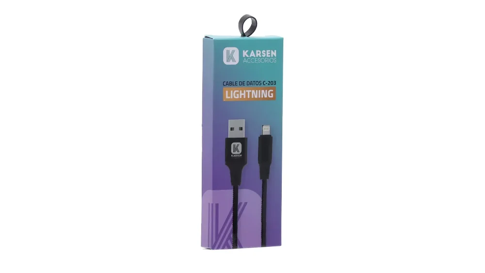 Cable De Datos Iphone Mod C-203 2.4a Karsen
