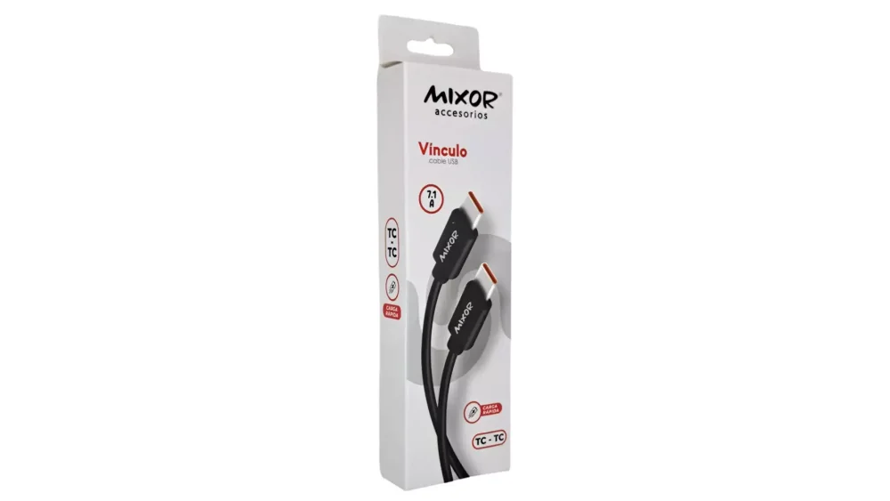 Cable De Datos Tipo C a Tipo C VÍNCULO 7.1A Mixor