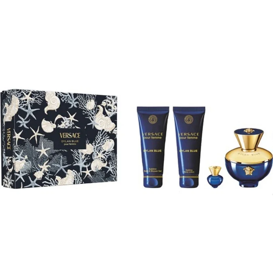 Set Dylan Blue 100ml EDT Mujer 4 Pcs