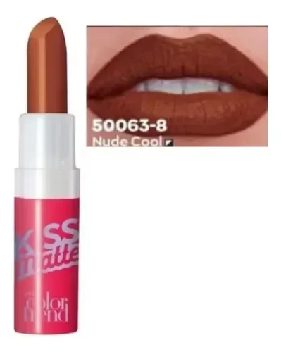 Batom Kiss Matte Nude Cool