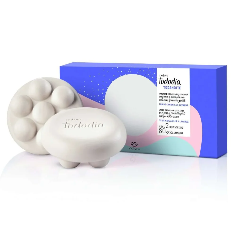 Sabonete Massageador Chá de Camomila e Lavanda 2x90g