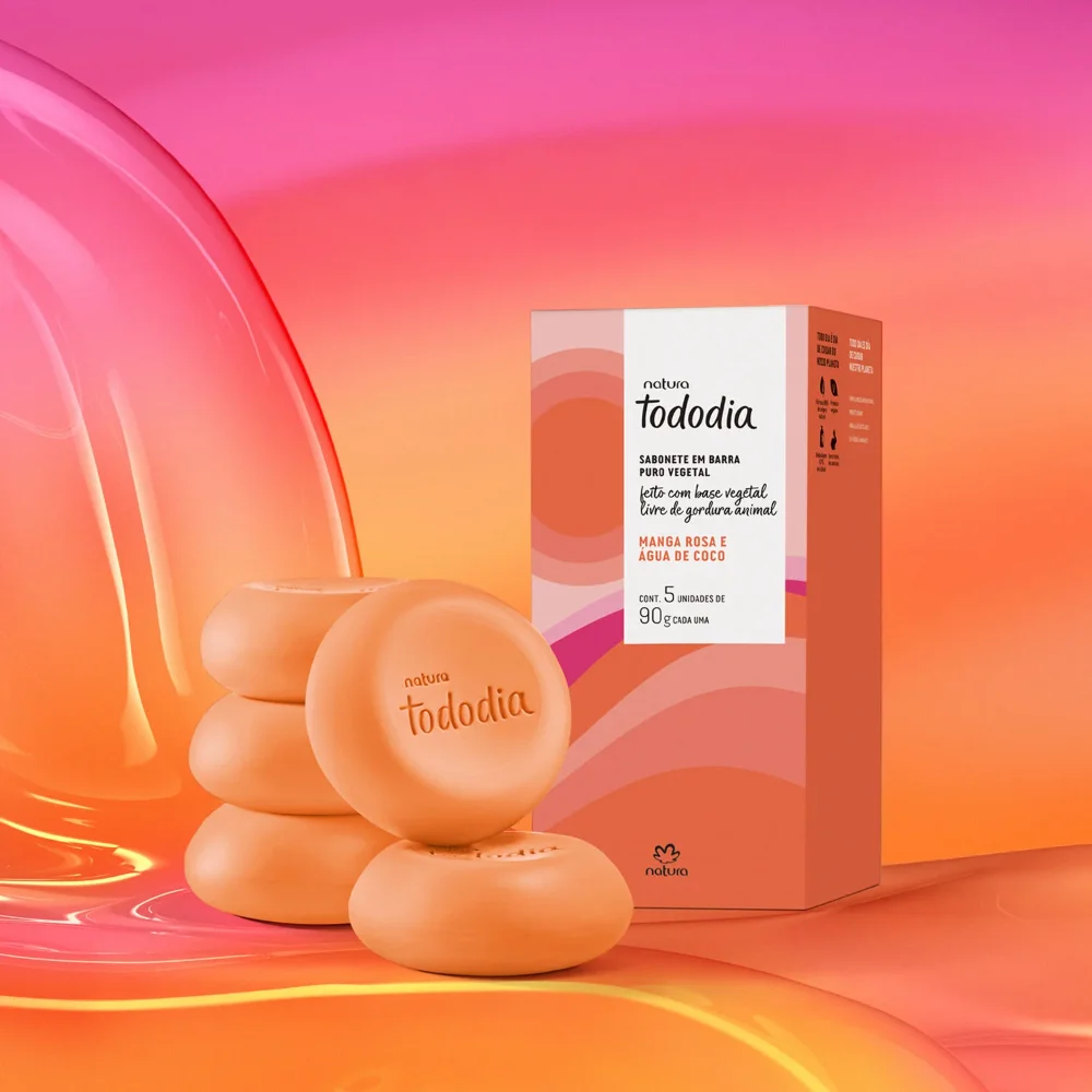 Sabonete Manga Rosa e Água de Coco 5x90g