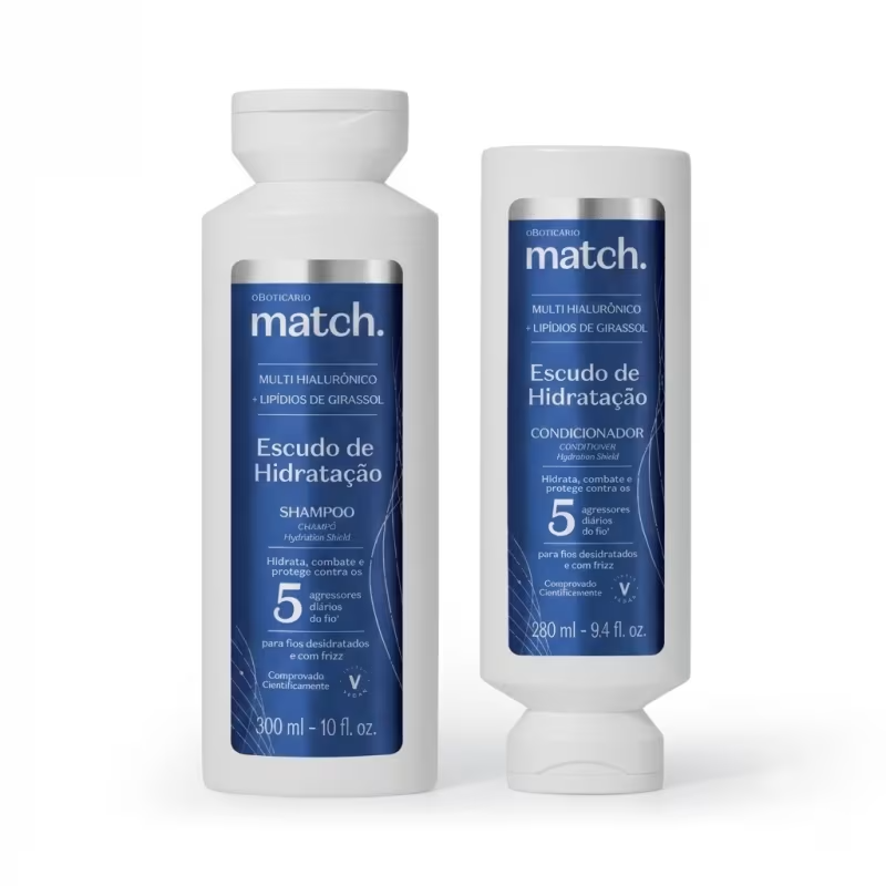 Kit Match Escudo de Hidratação (Shampoo + Condicionador)
