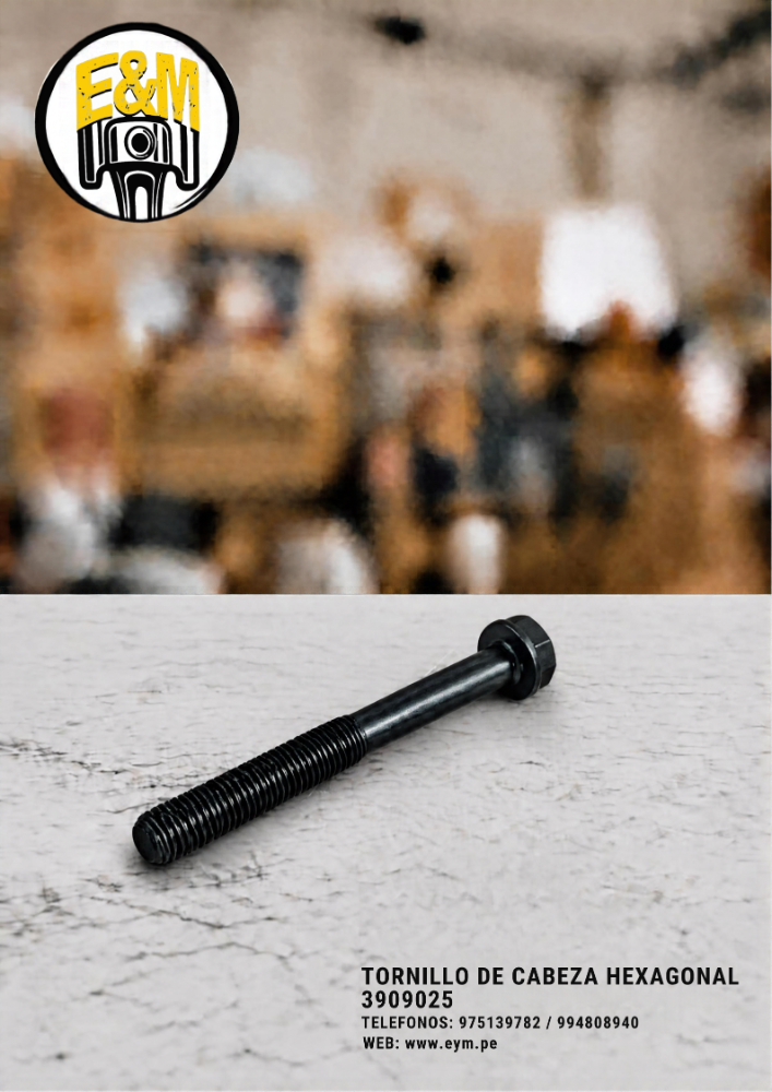 3909025 TORNILLO DE CABEZA HEXAGONAL
