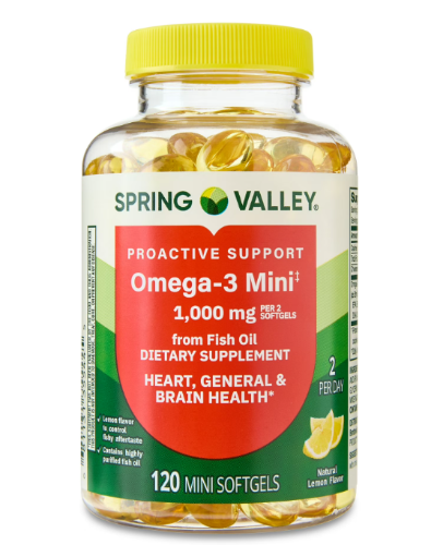OMEGA 3 MINI 1000MG DE 120 SOFTGELS SPRING VALLEY