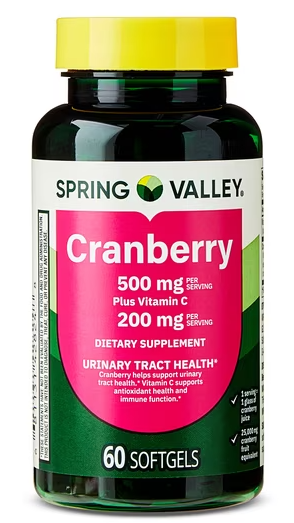 CRANBERRY 500MG DE 60CAP SPRING VALLEY