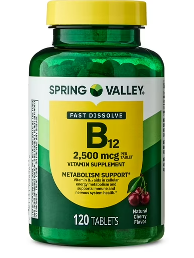 Vitamina B12 Spring Valley 120 tabletas