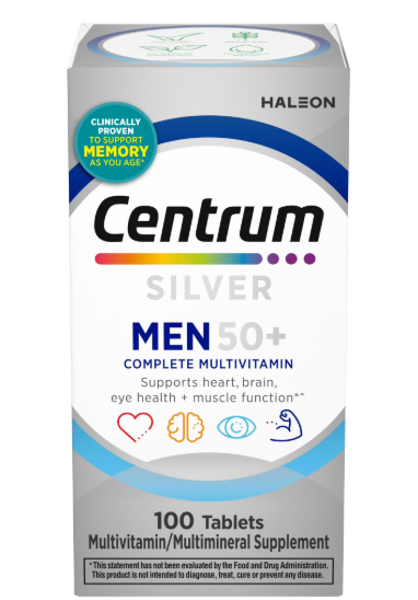 CENTRUM MEN SILVER+50 DE 100 TABLETAS