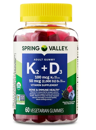 Vitamina K+D gomitas spring valley