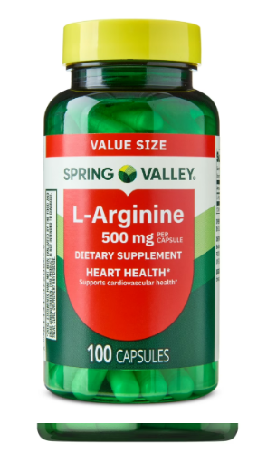 L-ARGININE 500MG DE 100CAP SPRING VALLEY