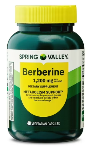 BERBERINE 1,200MG DE 40CAP SPRING VALLEY