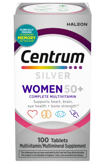 CENTRUM WOMEN SILVER+50 DE 100 TABLETAS