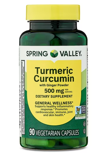 TURMERIC CURCUMIN 500MG DE 90CAP SPRING VALLEY