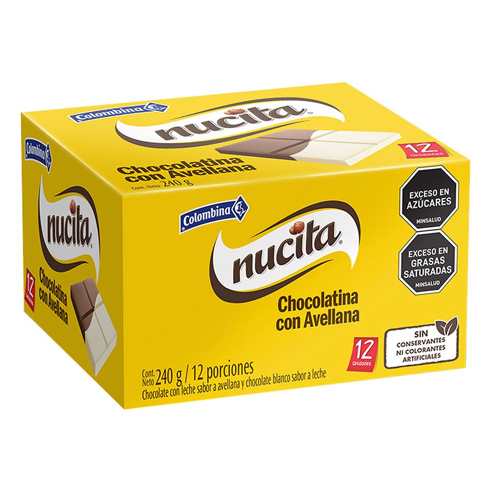 nucita chocolatina 240g x 12 (1734)