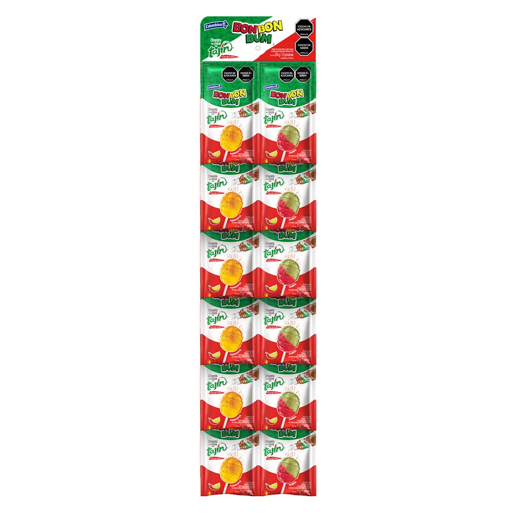Bon Bon Bum Paleta Sandia Y Tajín 17 g