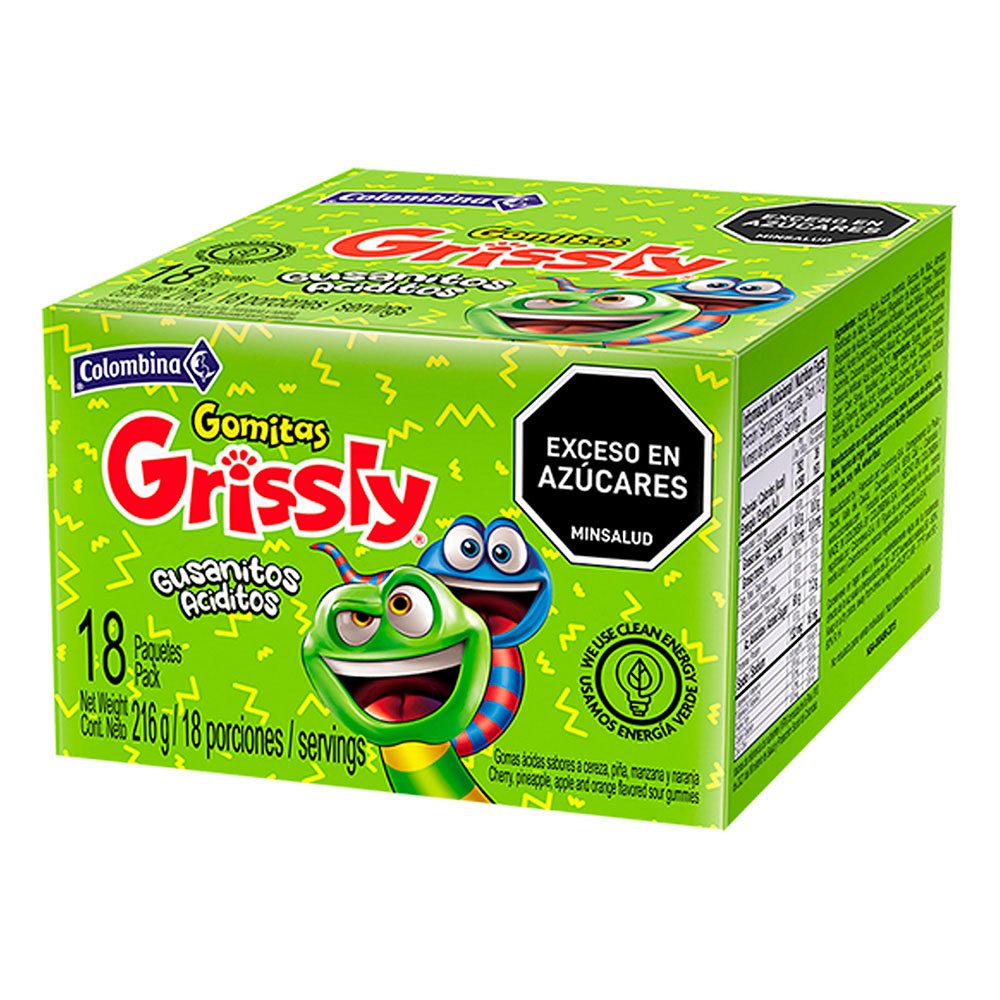 Grissly gusano ácido x 18 (412)