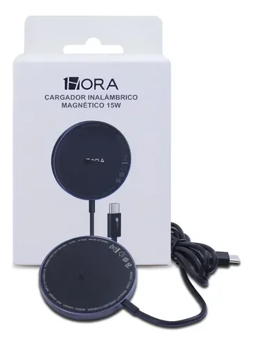 Cargador inalambrico magnetico 15W 1ORA