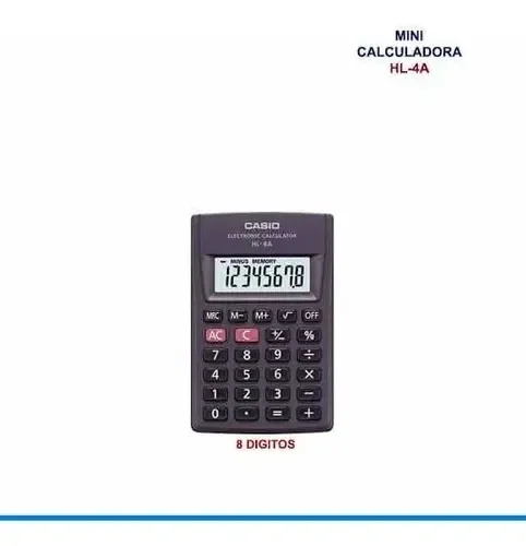Calculadora Casio portátil HL-4A