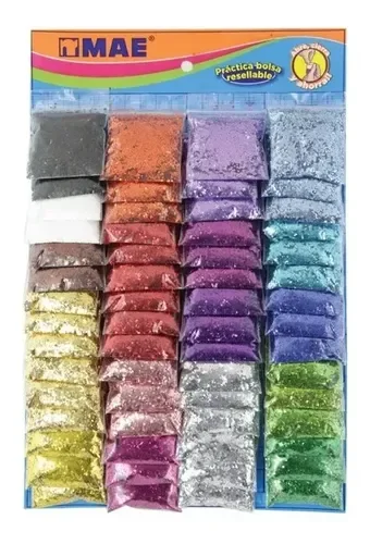 bolsitas de  diamantina  fina surtidas