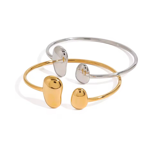 Pulsera ajustable dos ovalos DP