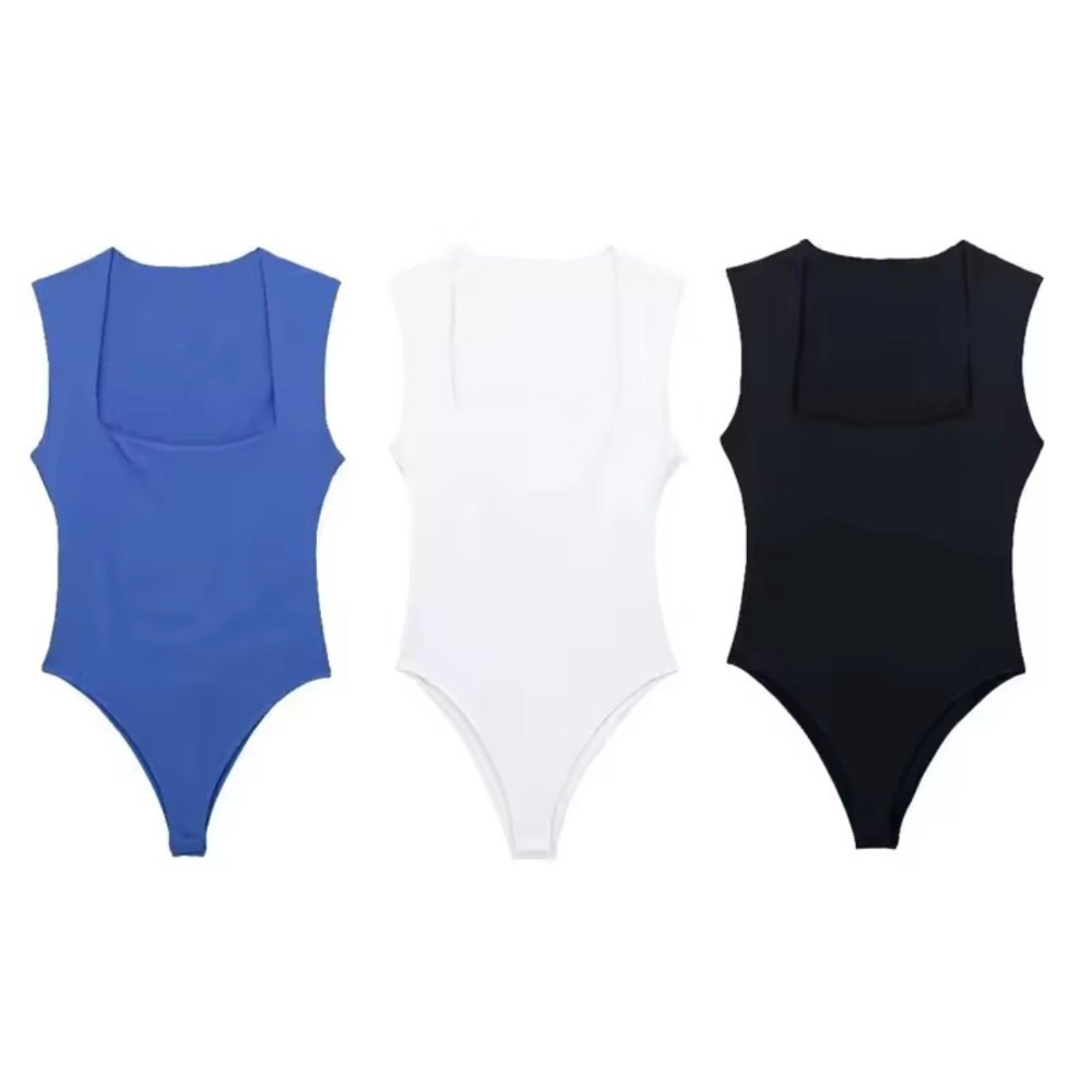 Body basico cuello cuadrado 3 colores