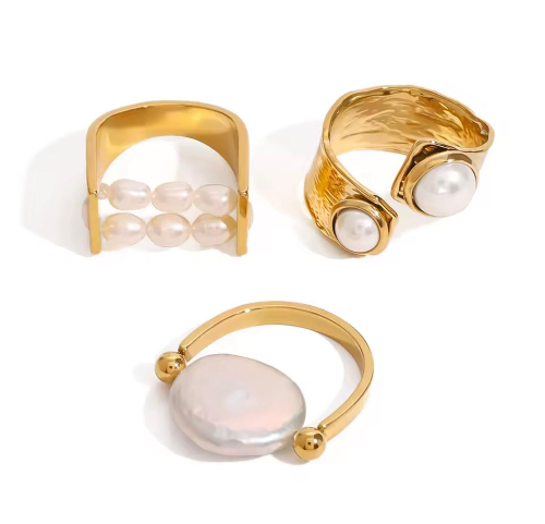 Anillo de perlas variedad estilos