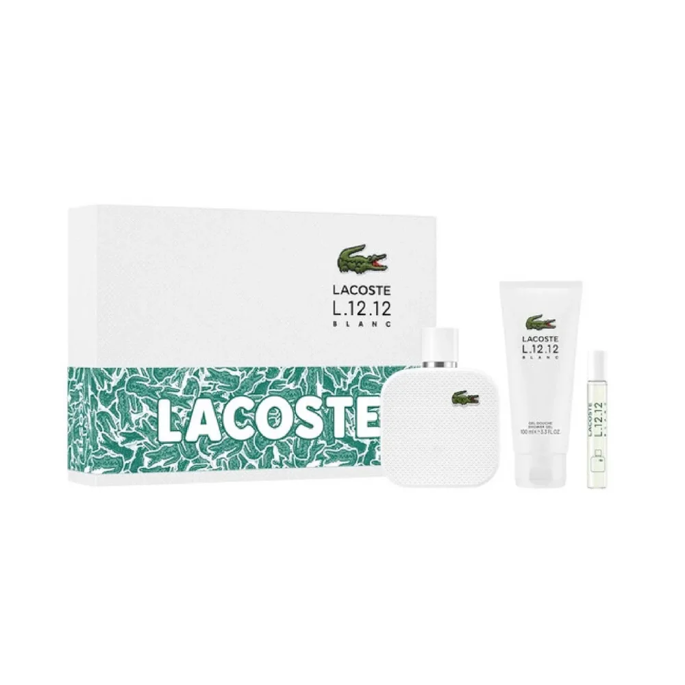LACOSTE Blanc Set 3pcs 3.3oz EDT