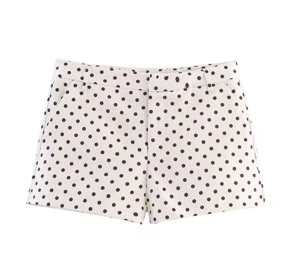 Short blanco POLKA DOT