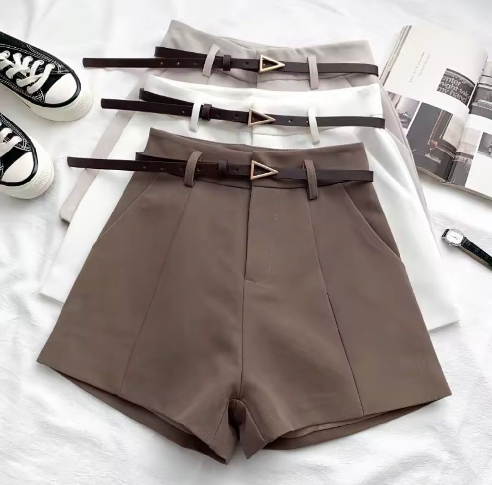 Short sastre con detalle de faja 4 colores