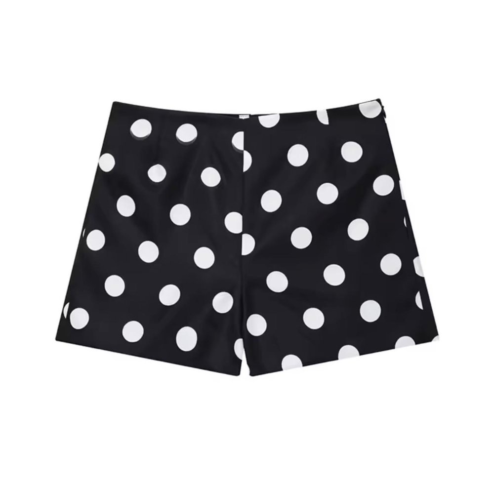 Short negro POLKA DOT