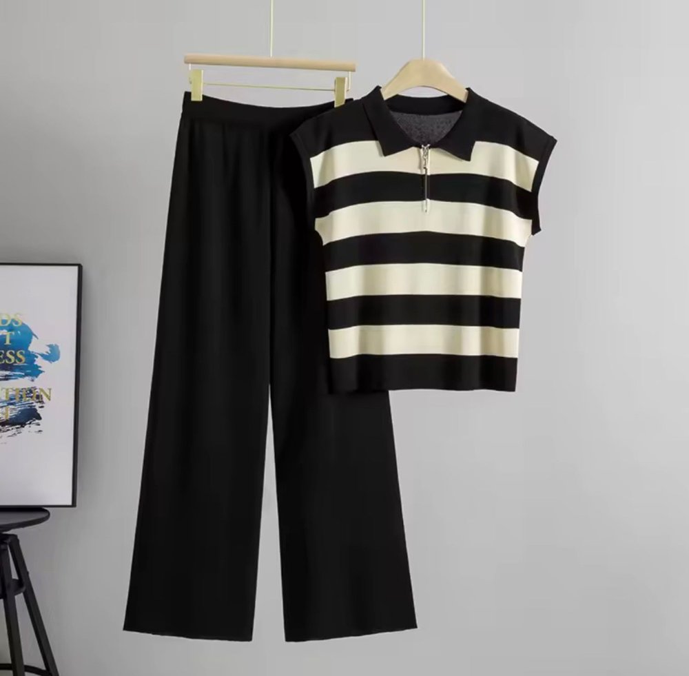 Conjunto travel set de rayas top y pantaloneta 4 colores